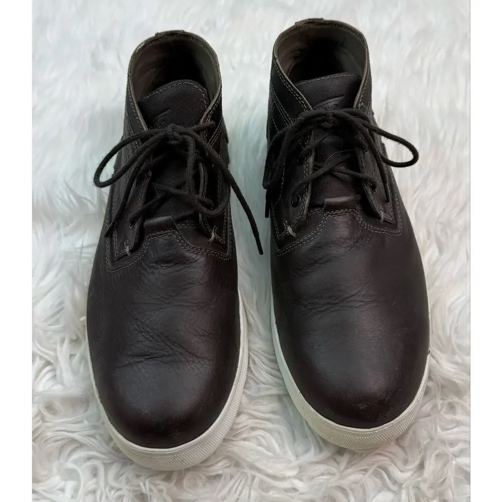 Red Wing Soft Toe Leather Chukka Boots 8715 Extralight Soles Gray Size 10.5
